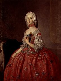 Duchess Filipino Charlotte of Brunswick-Wolfenbüttel od Antoine Pesne