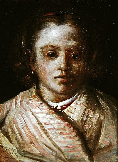 Portrait of a child od Antoine Vollon