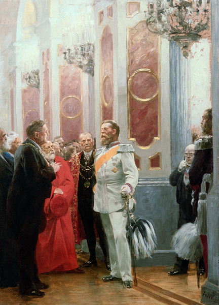 Frederick III at a Court Ball od Anton Alexander von Werner