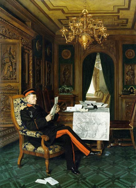 Moltke in Versailles od Anton Alexander von Werner