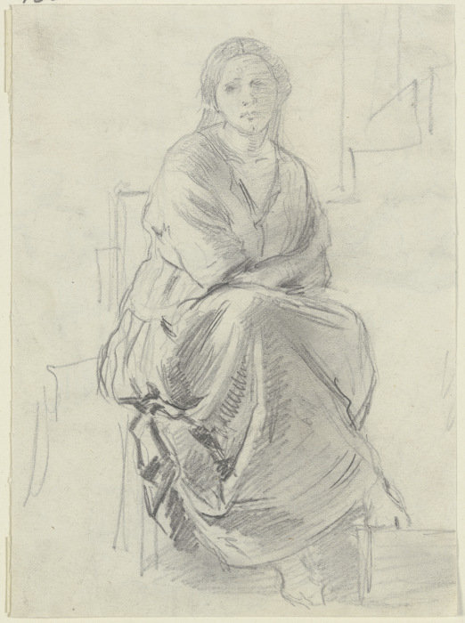 Sitting woman od Anton Burger