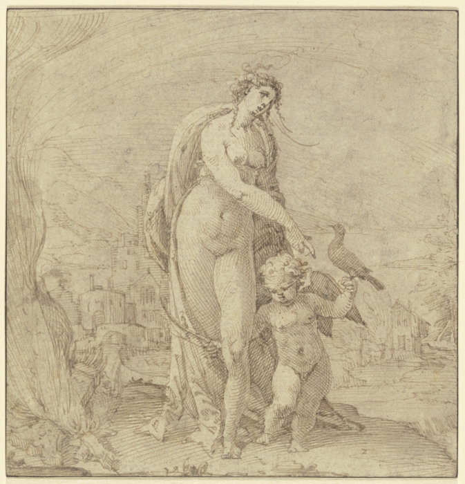 Venus and Cupid od Anton Eisenhoit