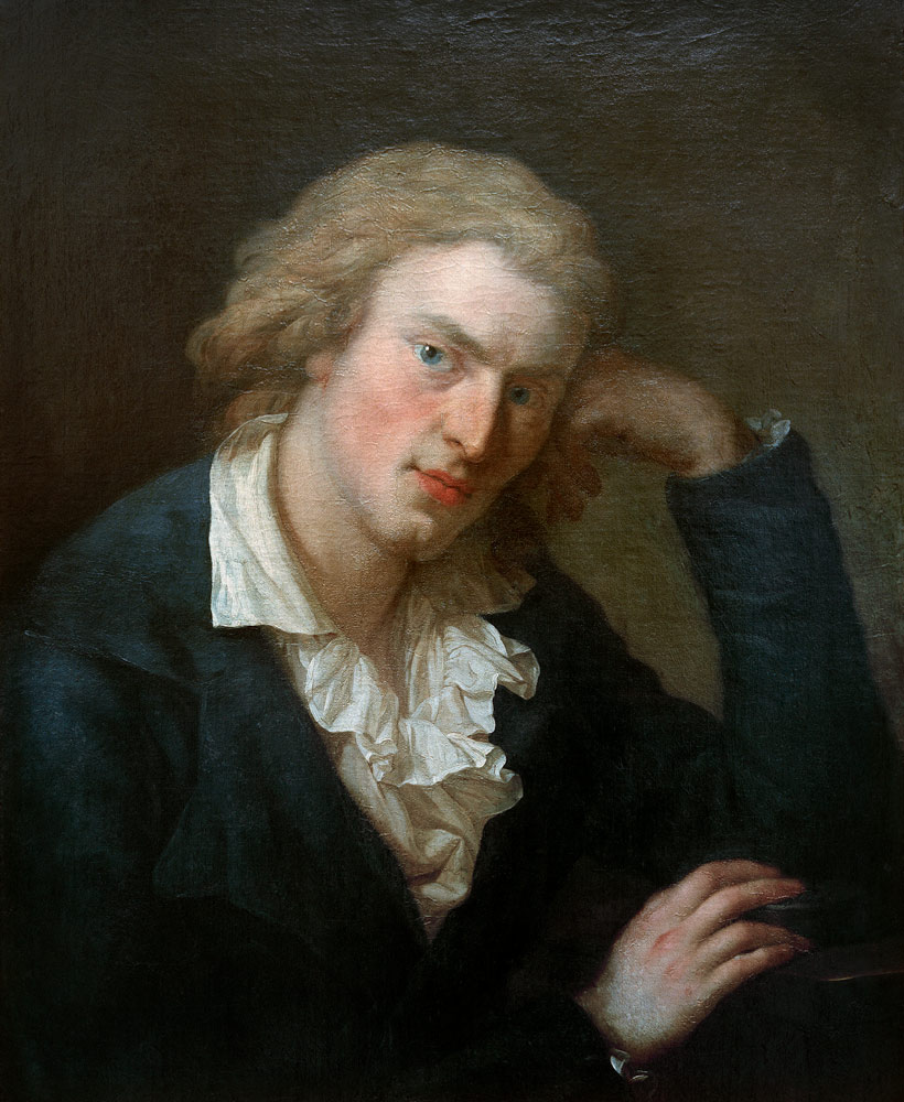 Portrait of Friedrich von Schiller (1759-1805) od Anton Graff