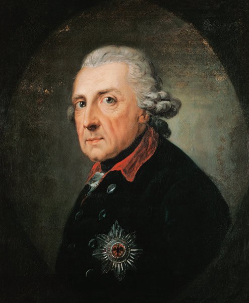 Friedrich II. the (great), king of Prussia one od Anton Graff