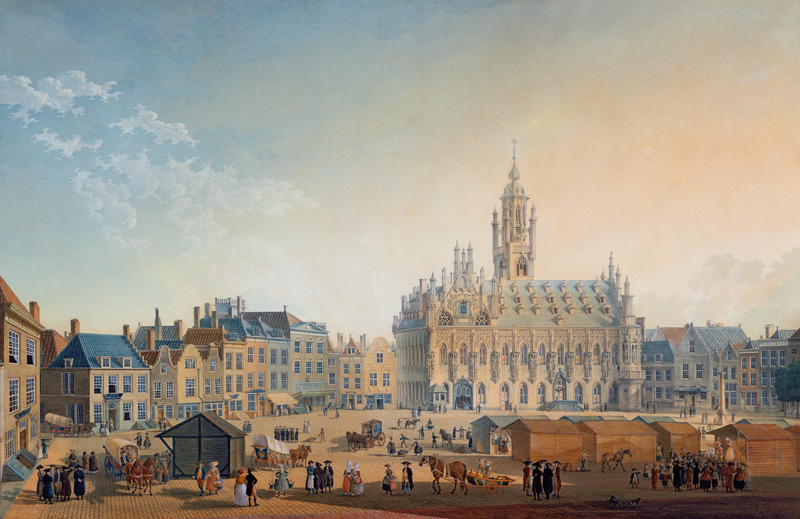 The Main Square, Middelburg od Anton Ignaz Melling