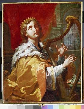 King David at the harp game