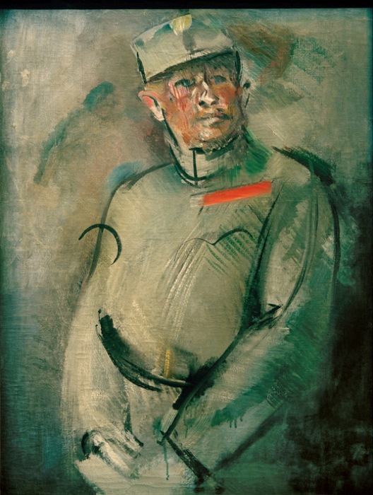 Portrait of an Austrian officer od Anton Kolig