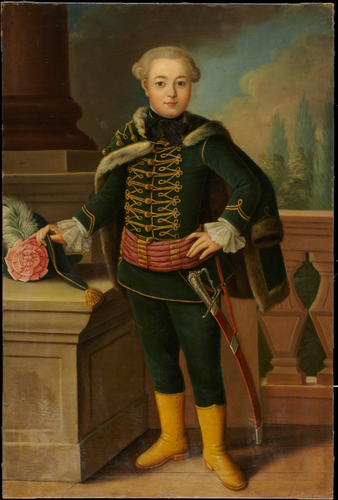 Portrait of Carl Justinian von Holzhausen (1750-1793) od Anton Tischbein