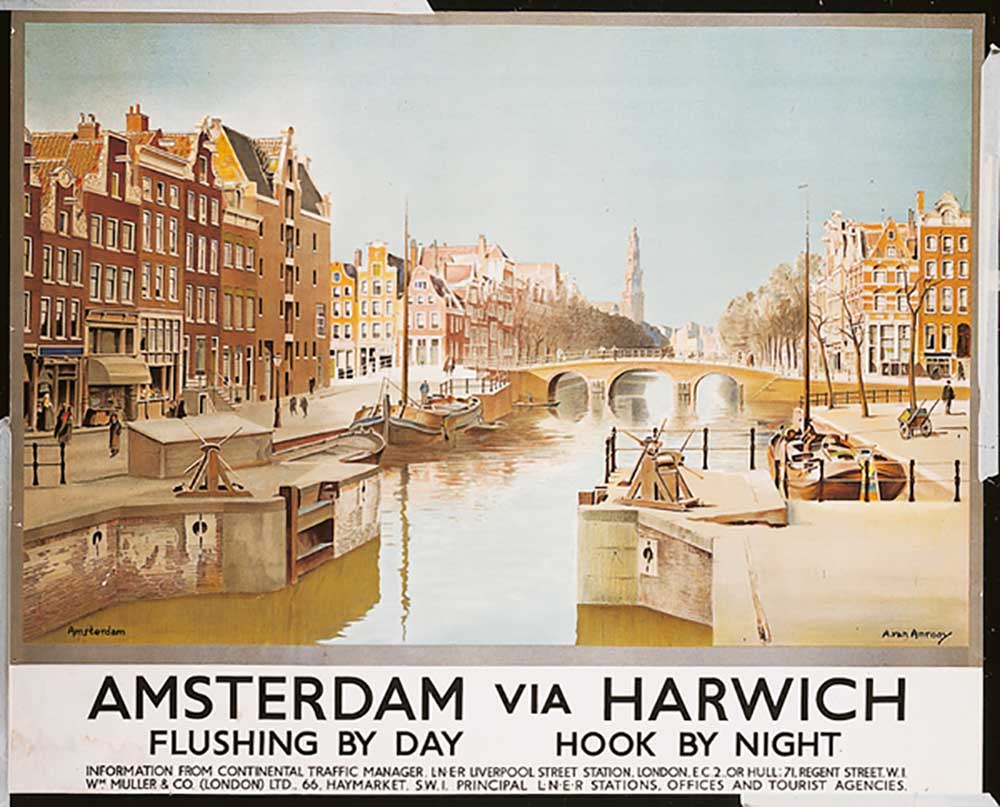 Amsterdam via Harwich, c.1930 od Anton van Anrooy