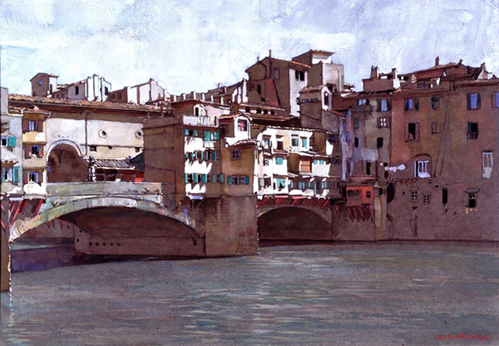 Ponte Vecchio, Florence od Anton van Anrooy