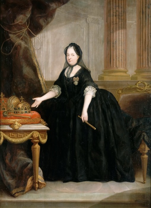Portrait of Empress Maria Theresia of Austria (1717-1780) od Anton von Maron