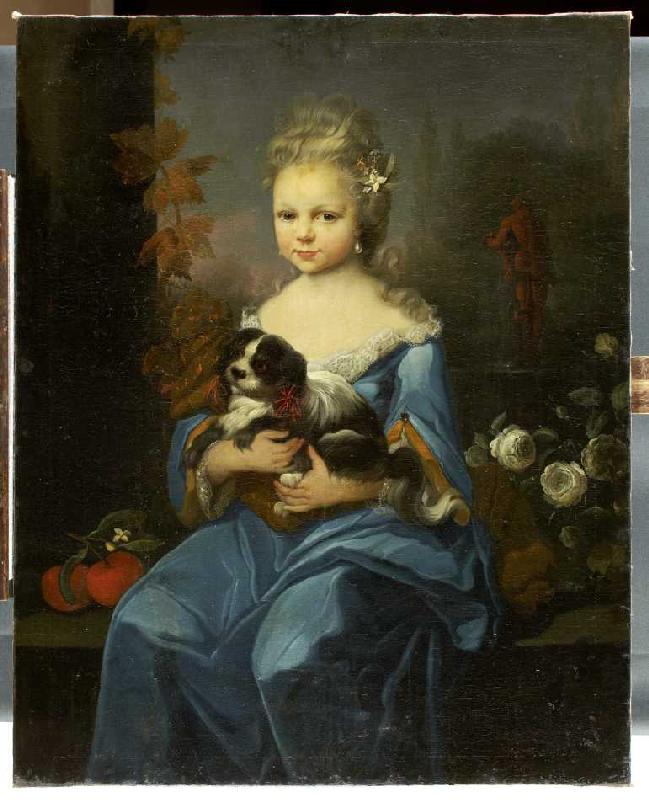 Bildnis der Margarethe Sophie Leonore von Holzhausen (1722-1747) (?) od Anton Wilhelm Tischbein