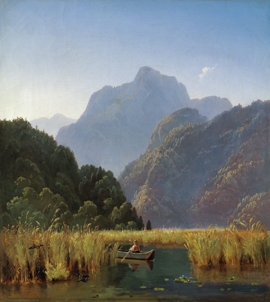 At the Kochelsee od Anton Zwengauer