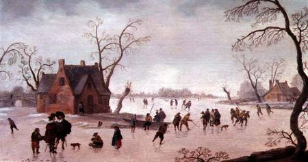 Winter Scene od Antoni Verstralen