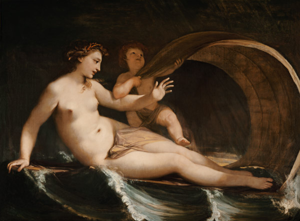 Venus and Amor, on which oceans driving od Antonio Bellucci