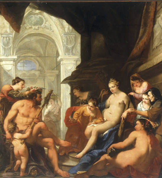 A.Bellucci / Hercules & Omphale / Paint. od Antonio Bellucci