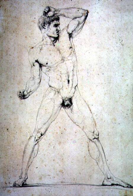Male Nude, Creugas of Durazzo, from Pausanias's description of the Nemean Games in his "Itinary" of od Antonio Canova
