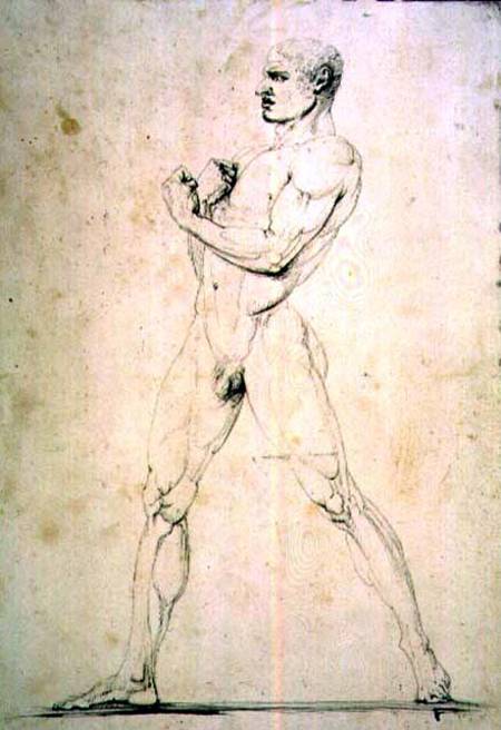 Male Nude, Damoxenos of Syracuse, from Pausanias's description of the Nemean Games in his "Itinary" od Antonio Canova