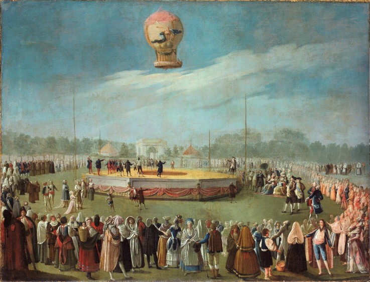 Ascent of a Balloon in the Presence of the Court of Charles IV od Antonio Carnicero