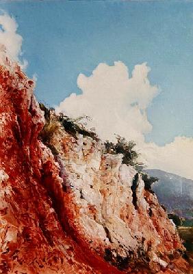 Terra Rossa sul Gargano, 1981 (oil on canvas) 