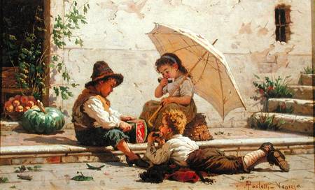 Venetian Children od Antonio Ermolao Paoletti