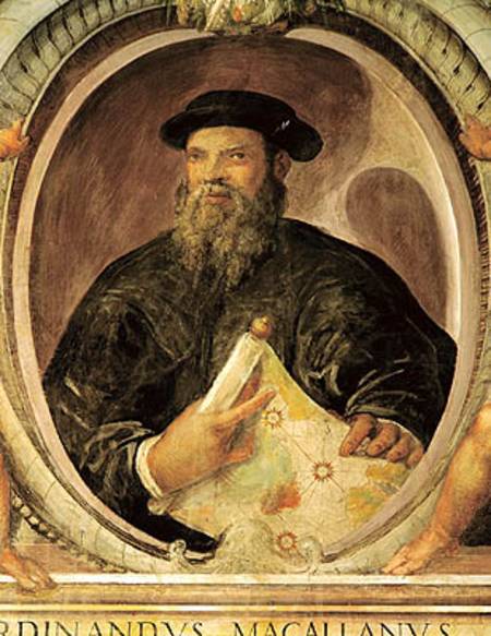 Ferdinand Magellan (c.1480-1521) from the 'Sala del Mappamondo' (Hall of the World Maps) od Antonio Giovanni de Varese