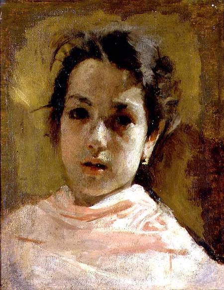 Portrait of a Young Girl od Antonio Mancini