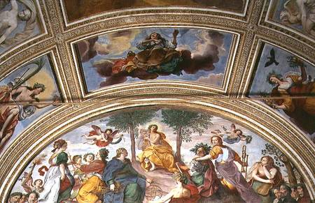 Apollo and the Muses on Parnassus, lunette od Antonio Maria Viani