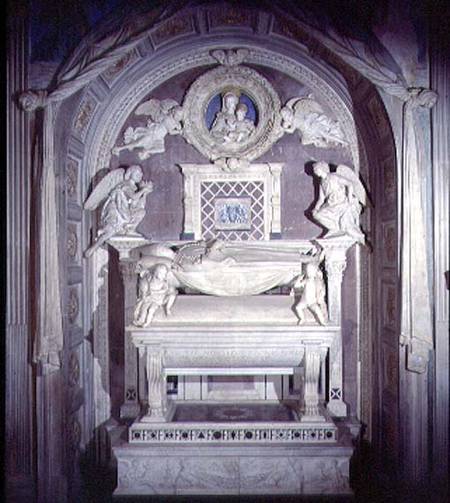 The Tomb of the Cardinal of Portugal od Antonio Rossellino