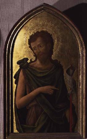 St. John the Baptist, panel from a polyptych removed from the church of St. Francesco in Padua