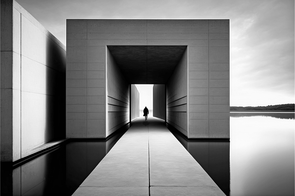 Minimalism Square Building od Antonyus Bunjamin (Abe)