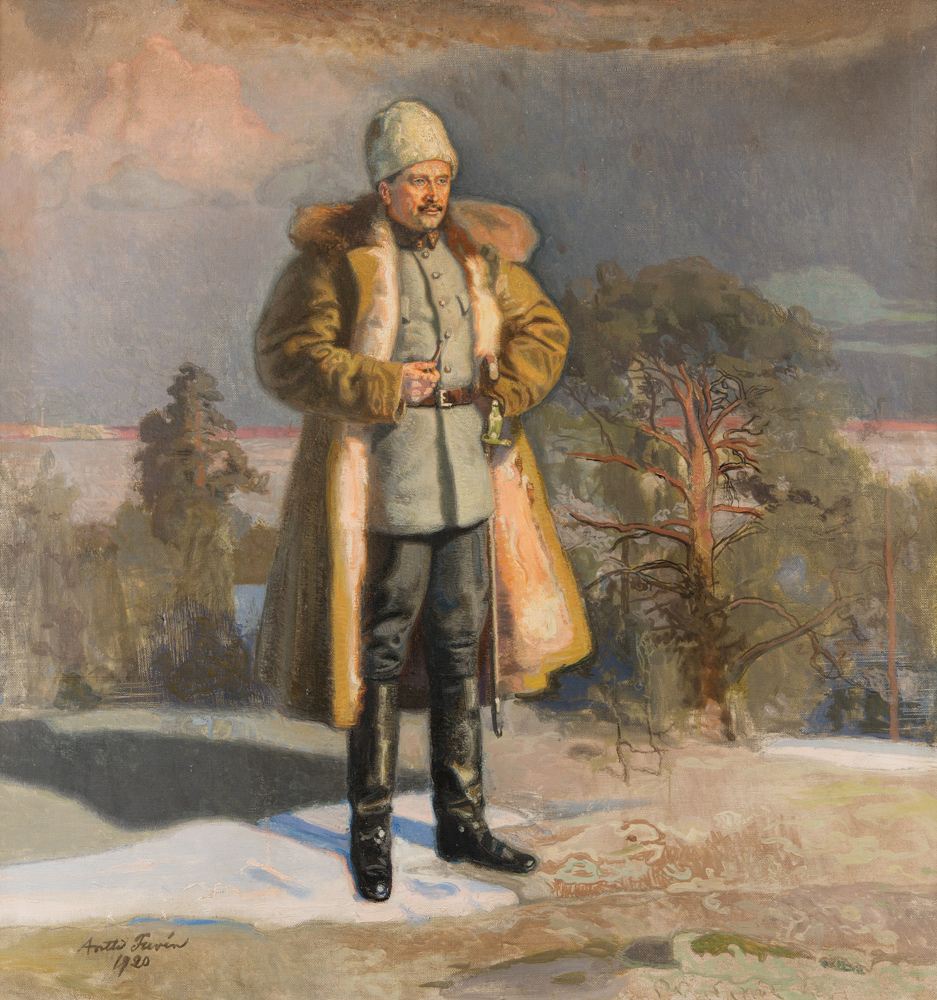 General Mannerheim watching the Battle of Tampere od Antti Faven