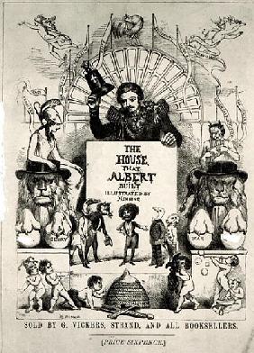 Titlepage from ''The House that Albert Built'',1880 (b/w photo