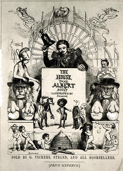 Titlepage from ''The House that Albert Built'',1880 (b/w photo od Archibald Henning