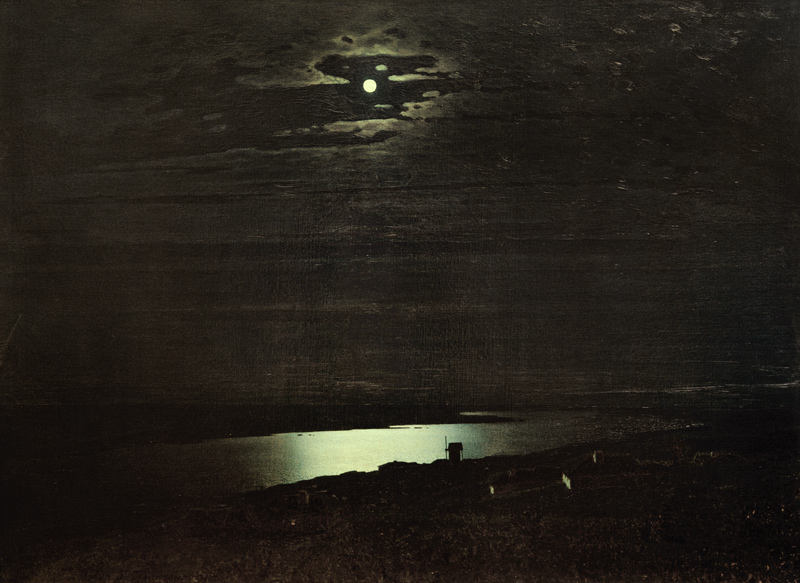 Mondnacht am Dnjepr od Archip Iwanowitsch Kuindschi