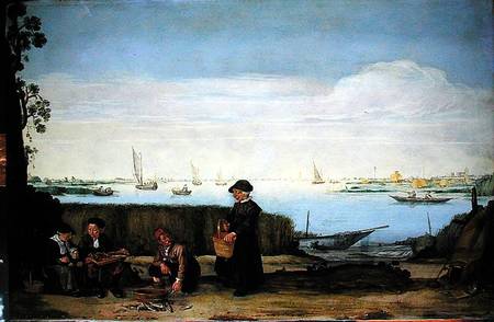 The Fish Sellers od Arentsz van der Cabel