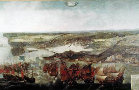 The Siege of La Rochelle in 1628 od Arentsz van der Cabel