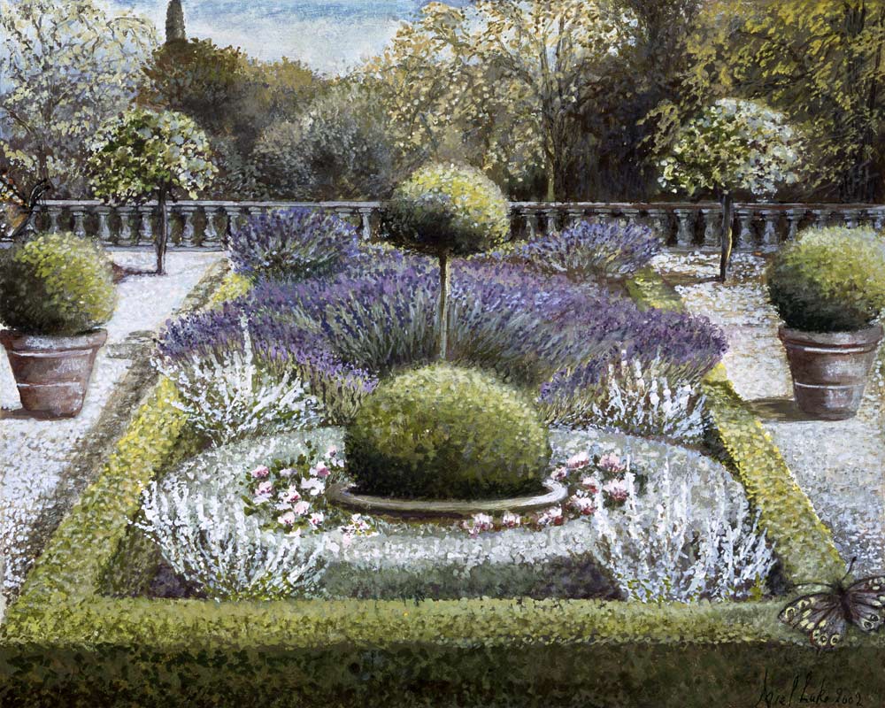 Courtyard Garden, 2002 (tempera)  od Ariel  Luke