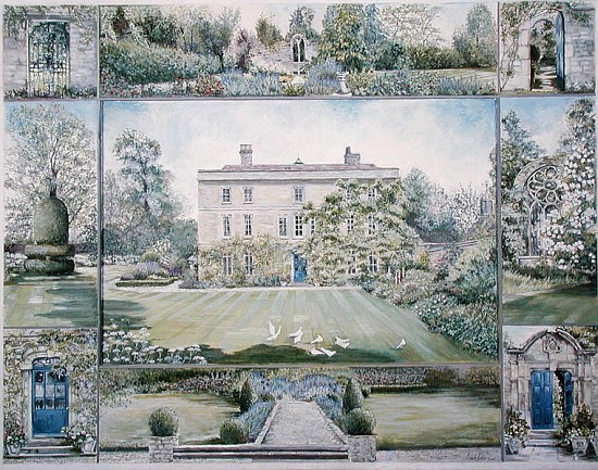 Denton House and Garden (tempera)  od Ariel  Luke