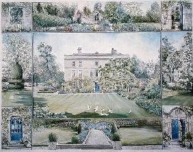 Denton House and Garden (tempera) 