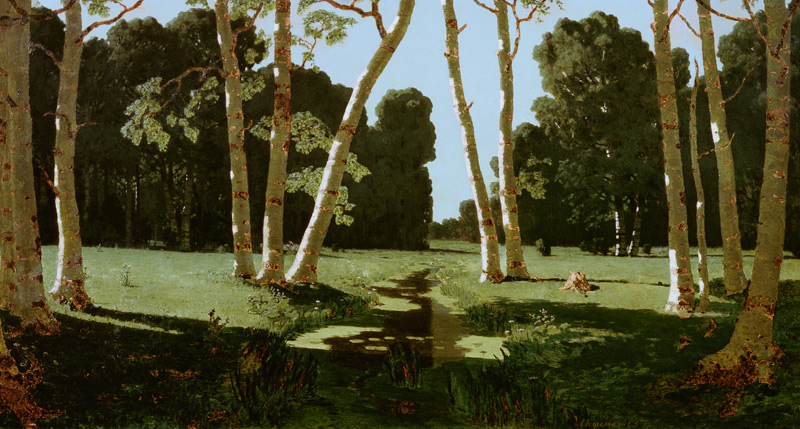 Birch Grove od Arkip Ivanovic Kuindzi