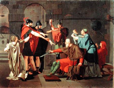 The Oath of the Horatii od Armand Charles Caraffe