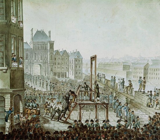 The Execution of Georges Cadoudal (1771-1804) and his Accomplices, Place de Greve, 25th June 1804 od Armand de Polignac