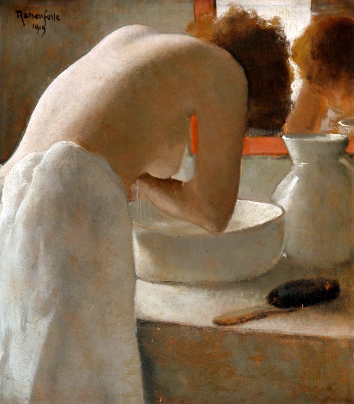 Woman Washing od Armand Rassenfosse