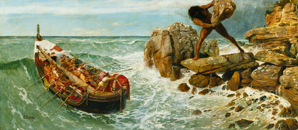Ulysses and Polyphem. od Arnold Böcklin