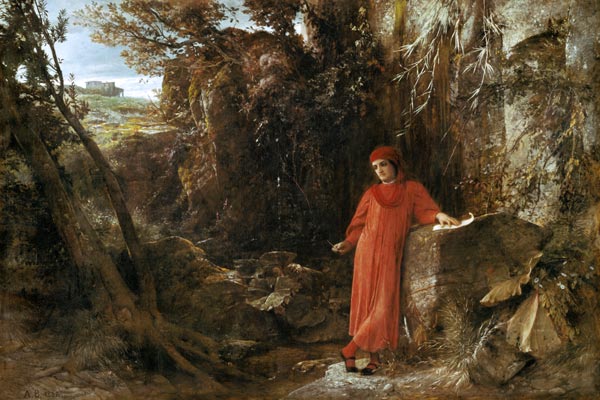 Petrarca at the source of Vaucluse od Arnold Böcklin
