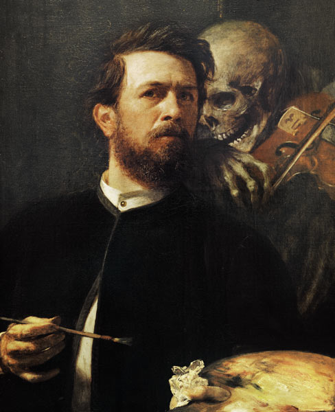 Arnold Böcklin:  autoportrét 