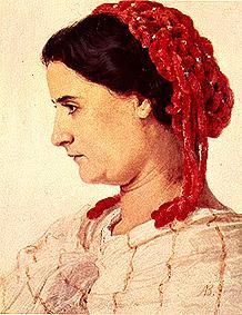 Portrait Mrs Angela Böcklin od Arnold Böcklin
