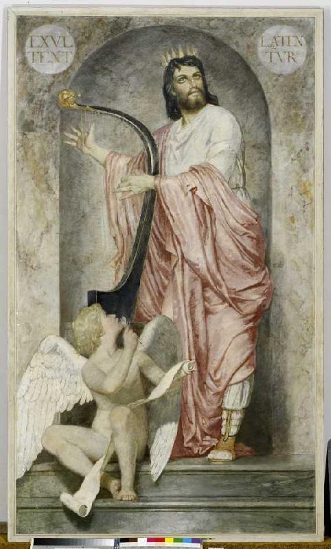 King David with the harp od Arnold Böcklin