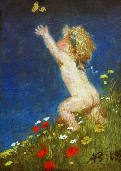 Nude Child od Arnold Böcklin